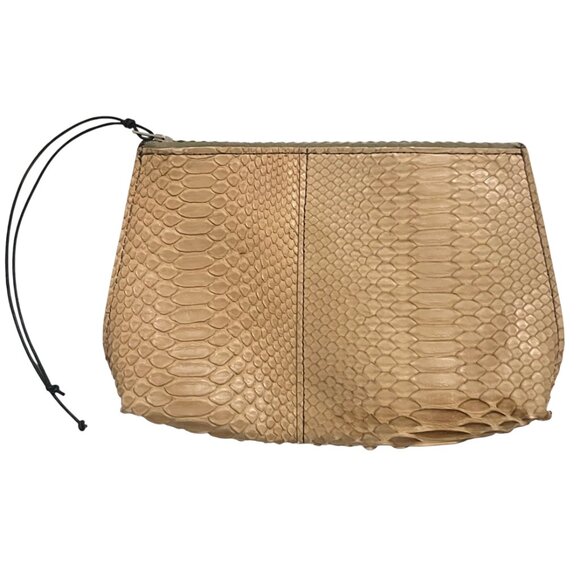 B. MAY matte Python zip Essentials pouch - Picture 1 of 7